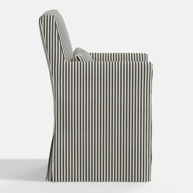Stoffer Home x Cloth and Co. Lindy Dining Chair, Jane Stripe Carbon