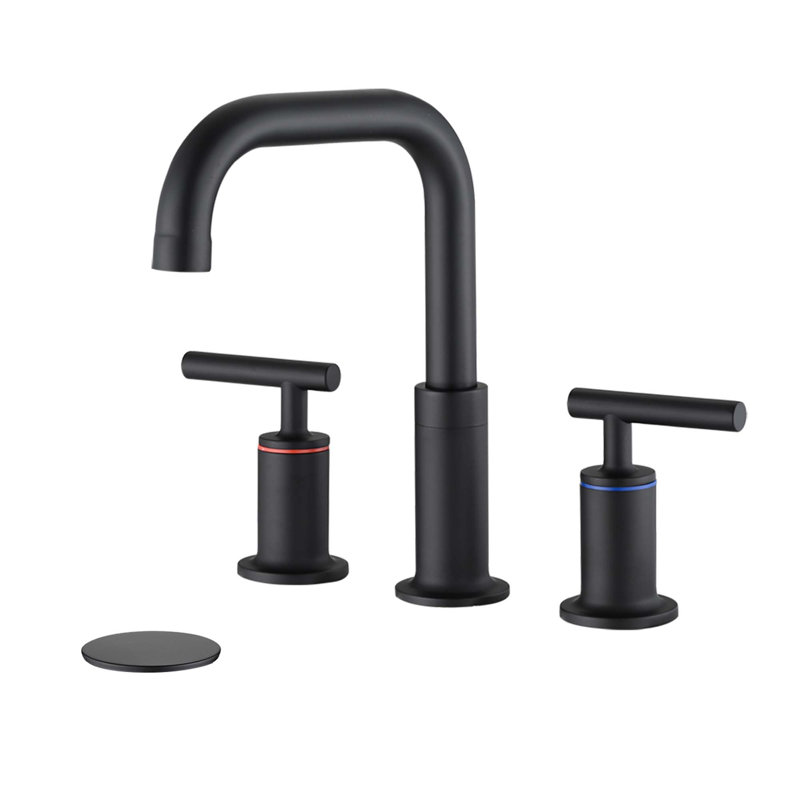 Robinet de lavabo de salle de bain espacé 8 "avec bonde escamotable