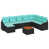 Coussin bleu / cadre noir est en rupture de stock