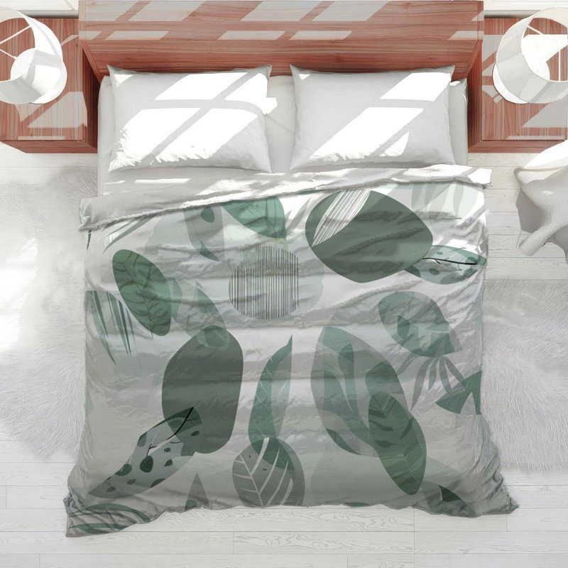 Édredon à motif de feuilles Leaves Bedding, Édredon simple