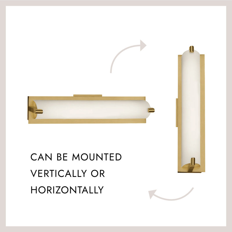 Lighthouse 1 - Light LED Bath Bar, Brushed Nickel