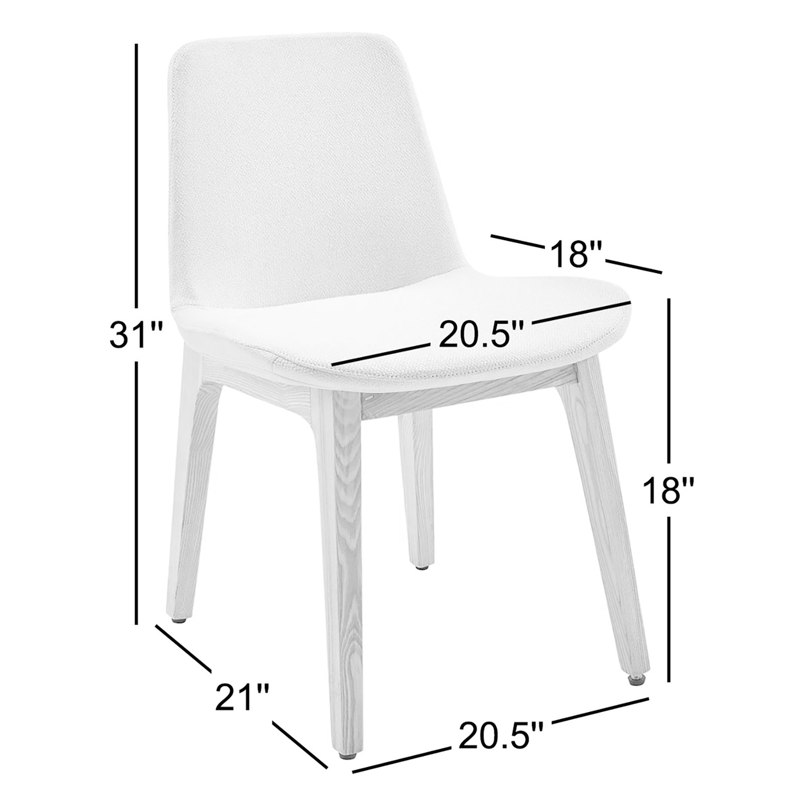 Amar Dining Chair, Red