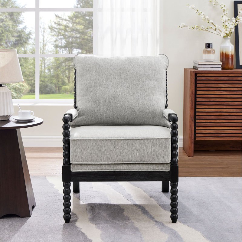 Chaise d'appoint Upholstein, Grey/Black