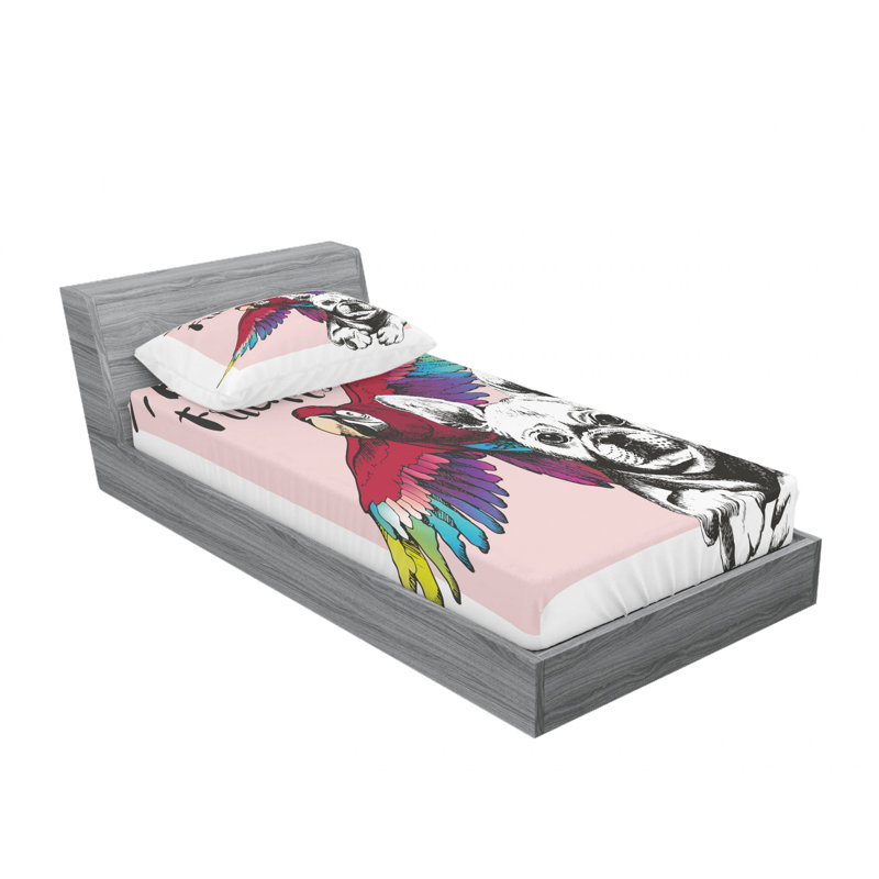 Ensemble de draps French French, Ensemble de draps pour lit simple avec drap-housse