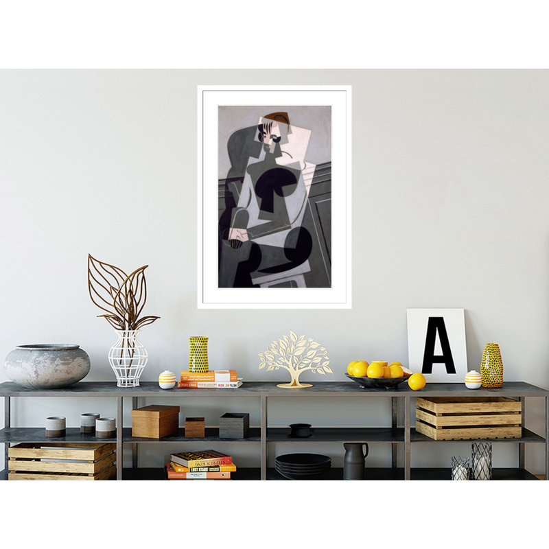«Portrait de madame Josette Gris» par Juan Gris - Impression sur toile, H 41,5 po x l 28,61 po