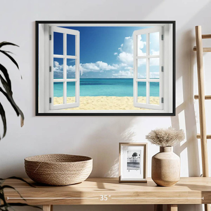 Window To Remote Gillard, 17" H x 25" W
