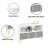 Children's Multi-Purpose Bookshelf With Collapsible Fabric Bins-1641420973