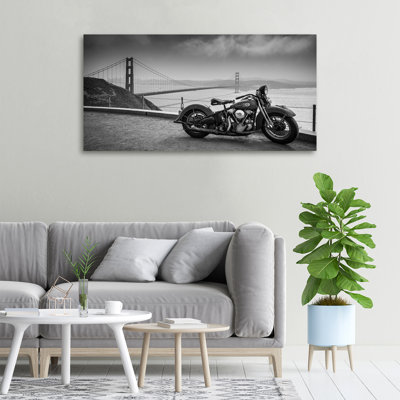 Motorcycle - Wrapped Canvas Print