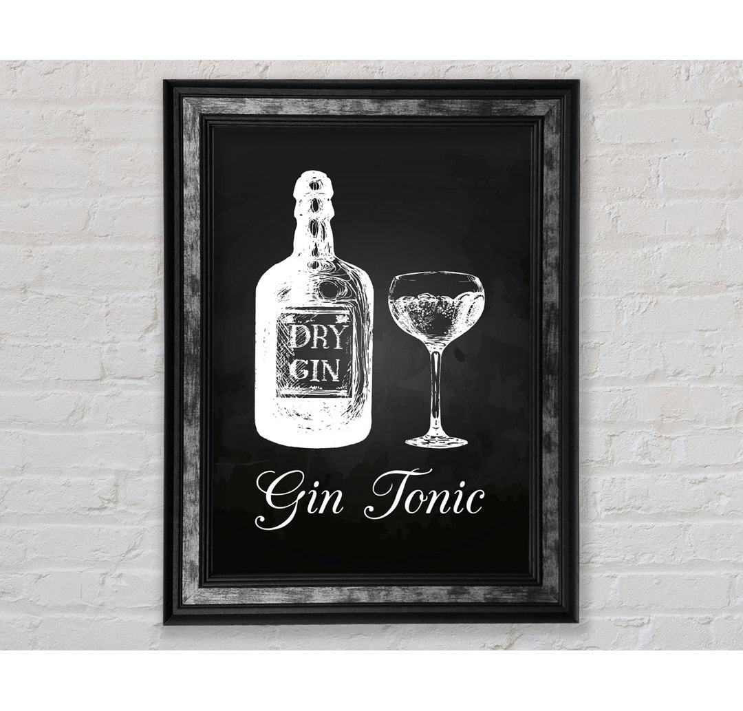 Gin And Tonic Over Ice 3 - Einzelne Bilderrahmen Kunstdrucke