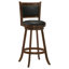 Chaise de bar pivotante rembourrée Jackman Châtaignier-43741413