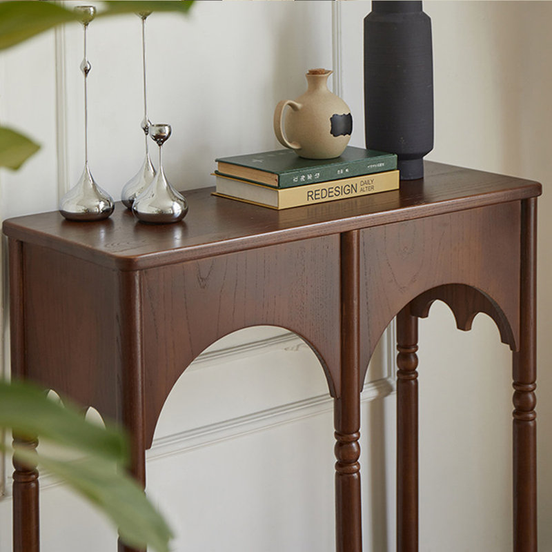 Console Retro, 23.62, Brun noyer