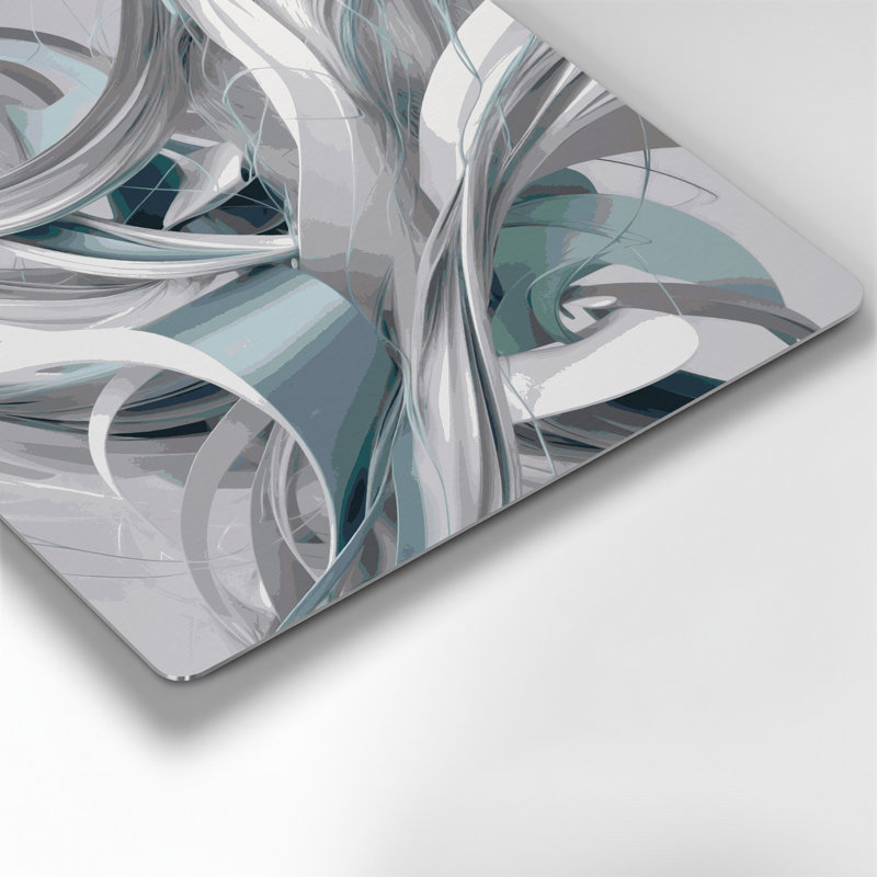 Art numérique gris Abstraction numérique 46, H 8 po x l 8 po