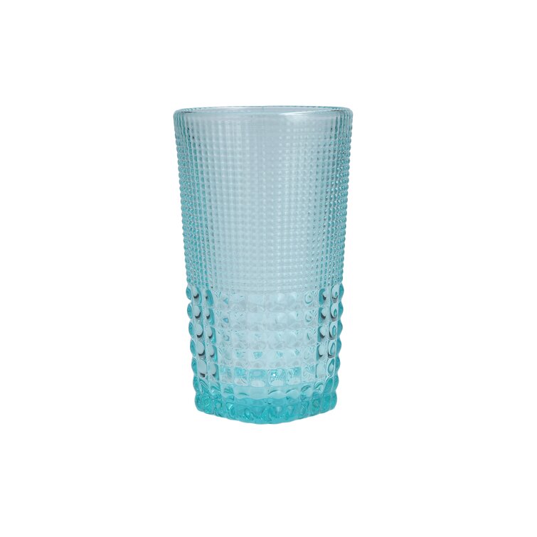 Willa Speckled Highball Glasses, Set of 6 (Set of 6) Color: Aqua