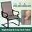 2 PCS Patio Chairs C-Spring Motion Chairs with Quick-drying & Breathable Fabric-1674496736