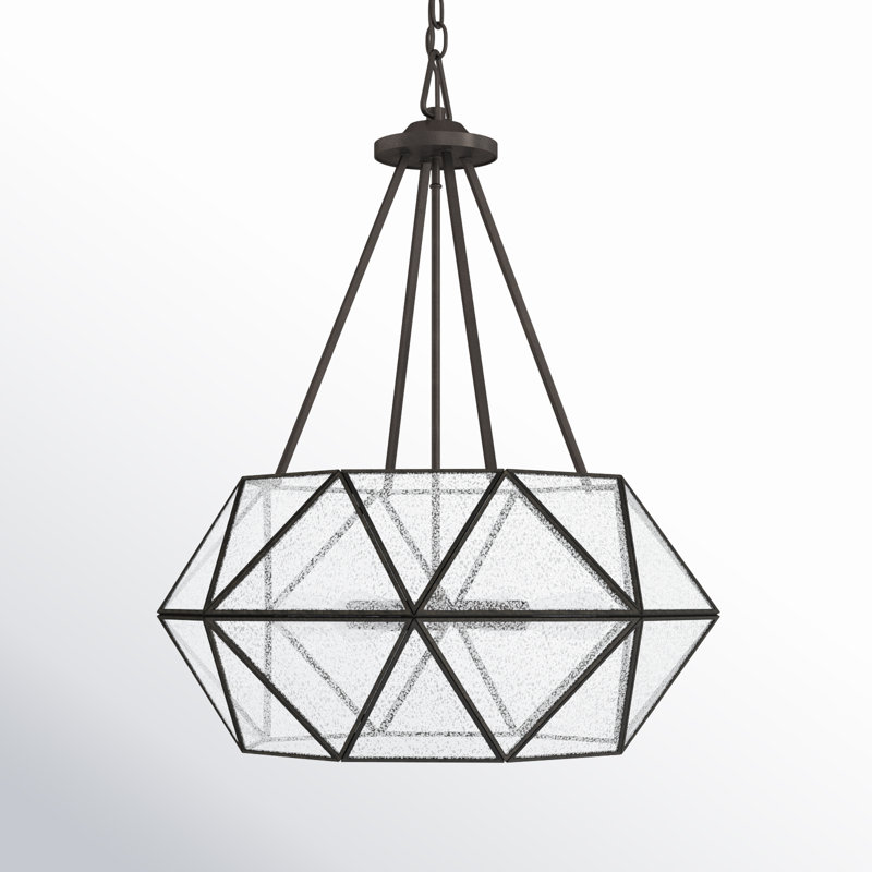 Lustre géométrique unique à 4 lumières Sky