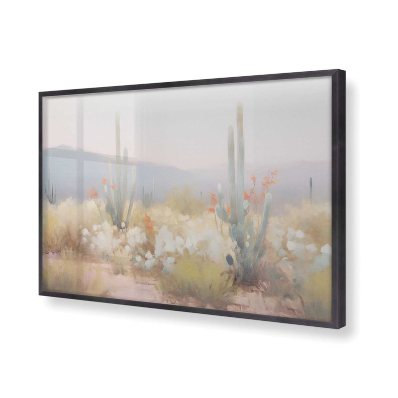 Twilight Cacti, Single Picture Frame Weathered Zinc, 12.25" H x 15.25" W