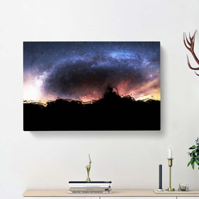 Stars Above Utah In Abstract - Wrapped Canvas