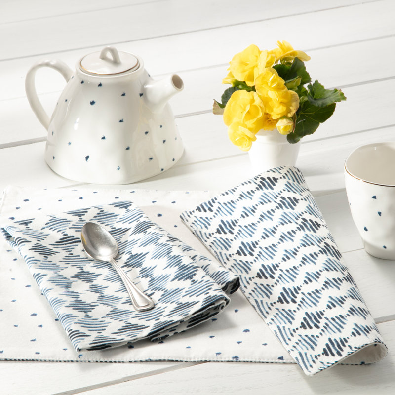 Lenox Blue Bay Diamond 19"x19" Napkins 