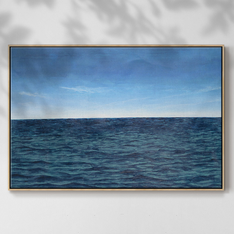 Toile encadrée de qualité supérieure Open Water II - prête à être accrochée, H 27 po x l 41 po x P 2 po