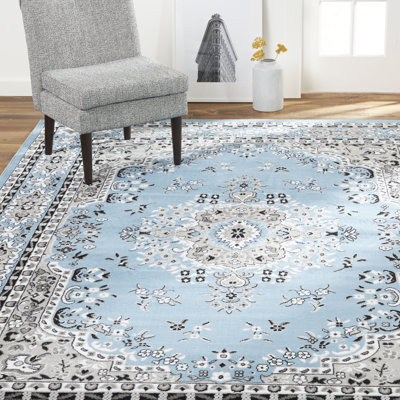 Tapis oriental bleu clair Modena