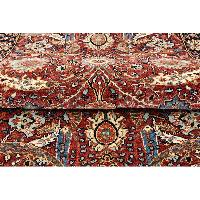 Hand Knotted Wool Oriental Area Rug, Runner 2'6" x 14'