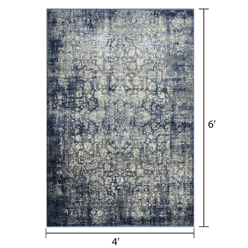 Ariahna Abstract Indoor Rug, Rectangle 4' x 6'