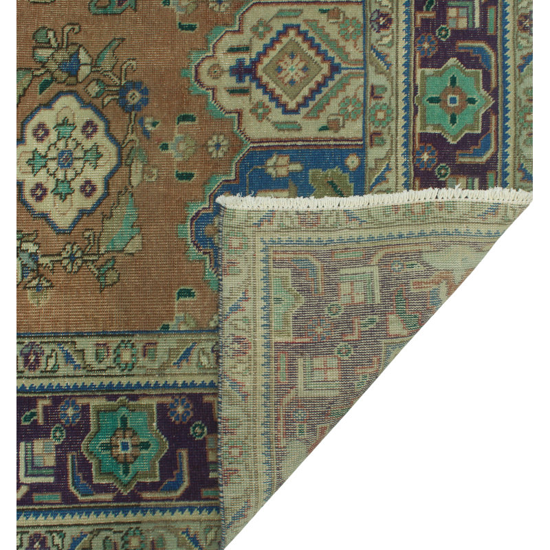 Tapis rouille finement vieilli Keelin