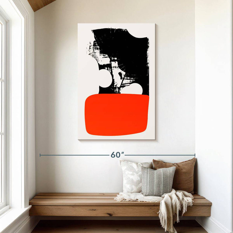 Avery Abstracta Orange, 45" H x 30" W