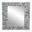 Miroir mural multicolore en papier recyclé fait à la main