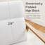 Upholstered Percale Armchair With Footstool-1746162932