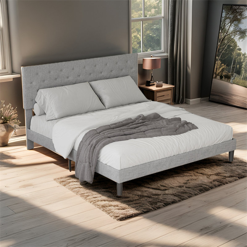 Merrissa Metal Platform Bed, Queen