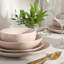 Ensemble d'assiettes et de bols Gibson Home Admiral, ensemble de vaisselle floral 16 pièces, ensemble de vaisselle en grès rose, assiettes à dîner, assiettes à salade, bols à pâtes et bols à céréales-130312561