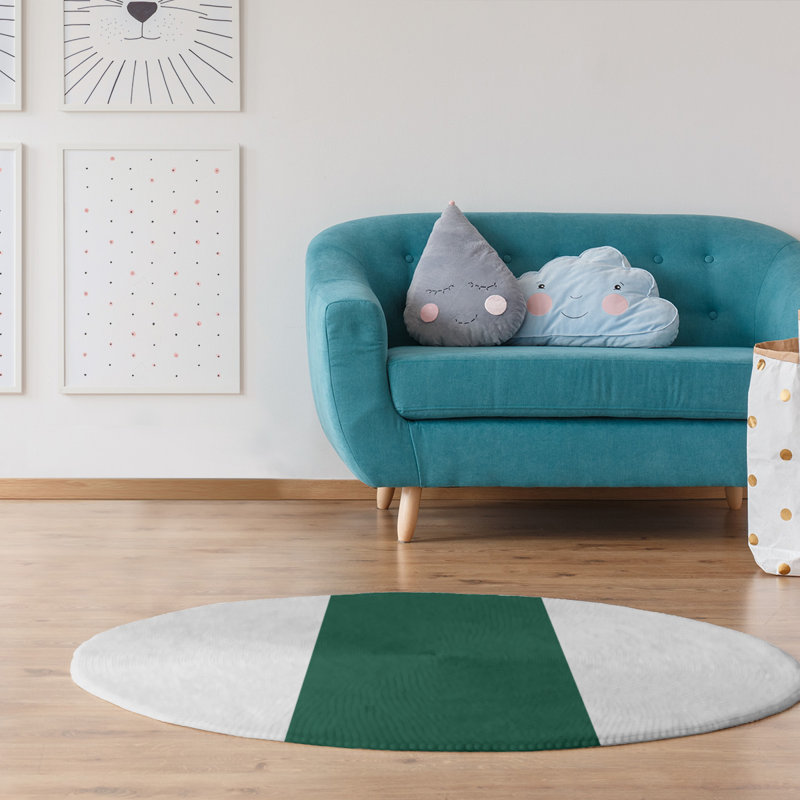 Chenille Indoor Rug, Round 5'