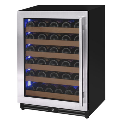 Allavino Reserva Series 51 Bottle Single Zone Built-in Luxury Wine Refrigerator with Stainless Steel Door - Left Hinge | Fridge.com