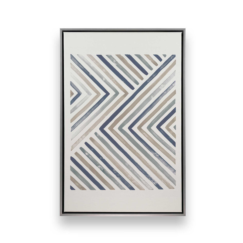 Linear Visions I Canvas Print in, 12.75" H x 8.75" W, Polished Chrome