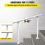 Ensemble de rampe d'escalier pour l'extérieur, rampes d'escalier en aluminium blanc réglable pour rampes de 4 à 4 pieds, rampes pour les personnes âgées, rampes pour l'extérieur-136257562