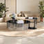 Table basse italienne simple ronde en verre trempé-106264108