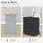 Double Laundry Hamper, 136L Laundry Sorter With Lid And Removable Bags, Clothes Hamper, Large 2 Section Clothes Basket With Handles For Small Space, Dorm, Closet, Bathroom, Black-1540850772
