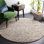 Tapis tissé à plat à la main Elle en ivoire / multicolore