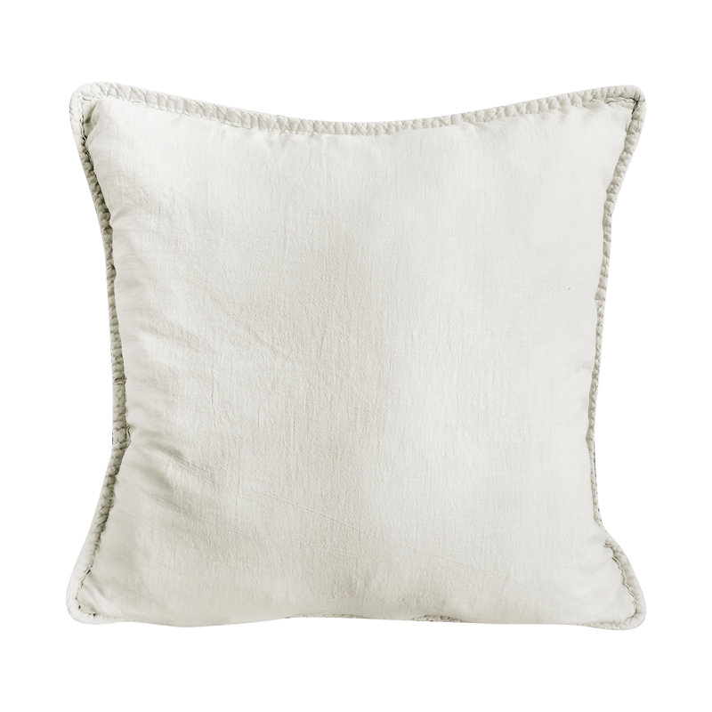 Carson Cotton Euro Sham Set of 2, Ivory