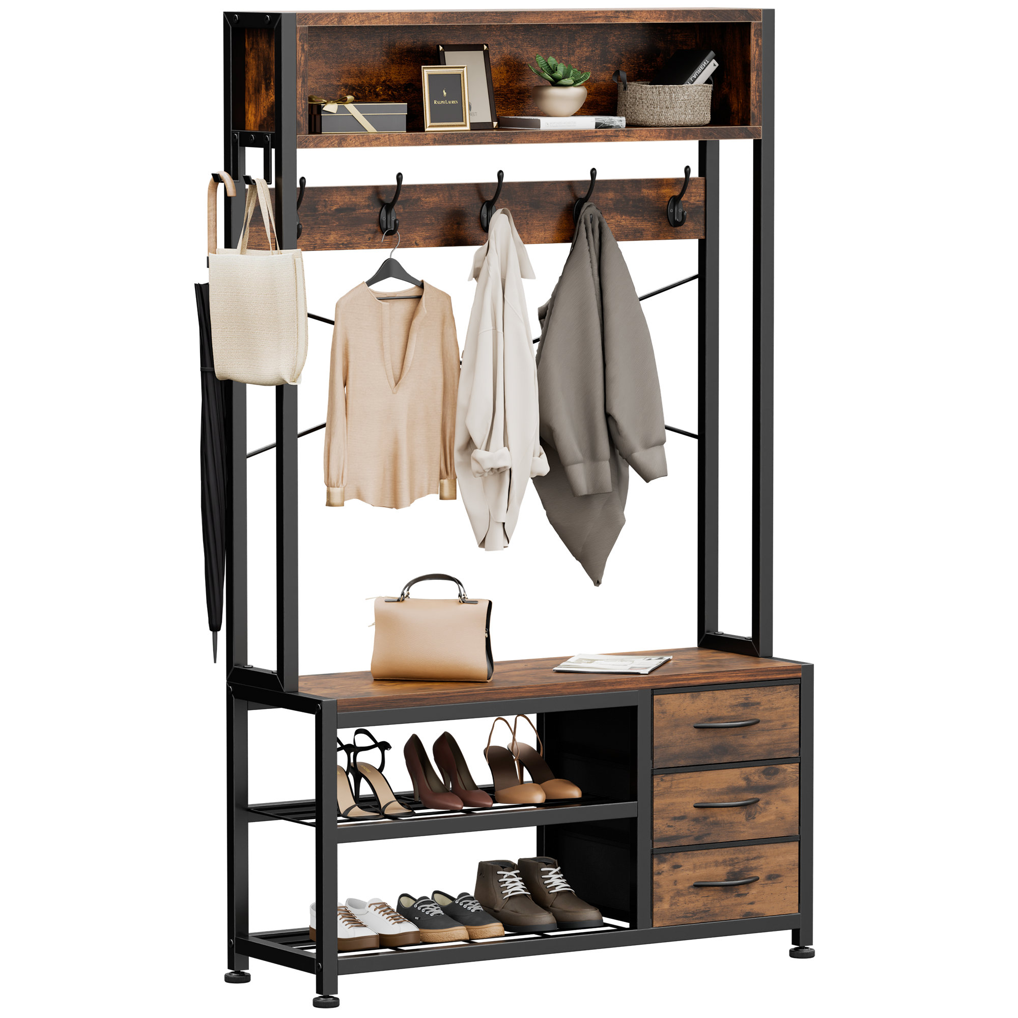 Shoe Storage Bench Home Depot Coat Tree Mudroom Storage Harper