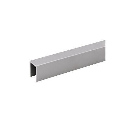 FHC CRU1SKSA 1 "x 1-5 / 16" trousse d'échantillon de rail à capuchon en aluminium de 12 po de long - anodisé satiné