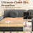 81.1" Fabric Upholstered Multifunctional Pull-Out Couch Bed-1752364038-1752364039