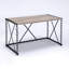 Charmante console en chêne rustique avec chaîne de cadre industriel noir antique et ambiance rétro