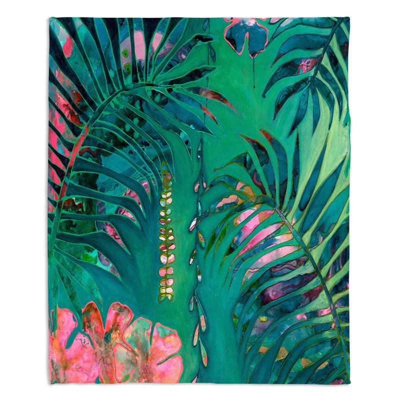 Machine Printed Throw Blanket, 68" W x 80" L