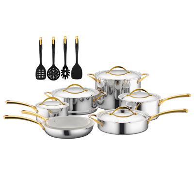 16 - Piece Non-Stick Aluminum Cookware Set