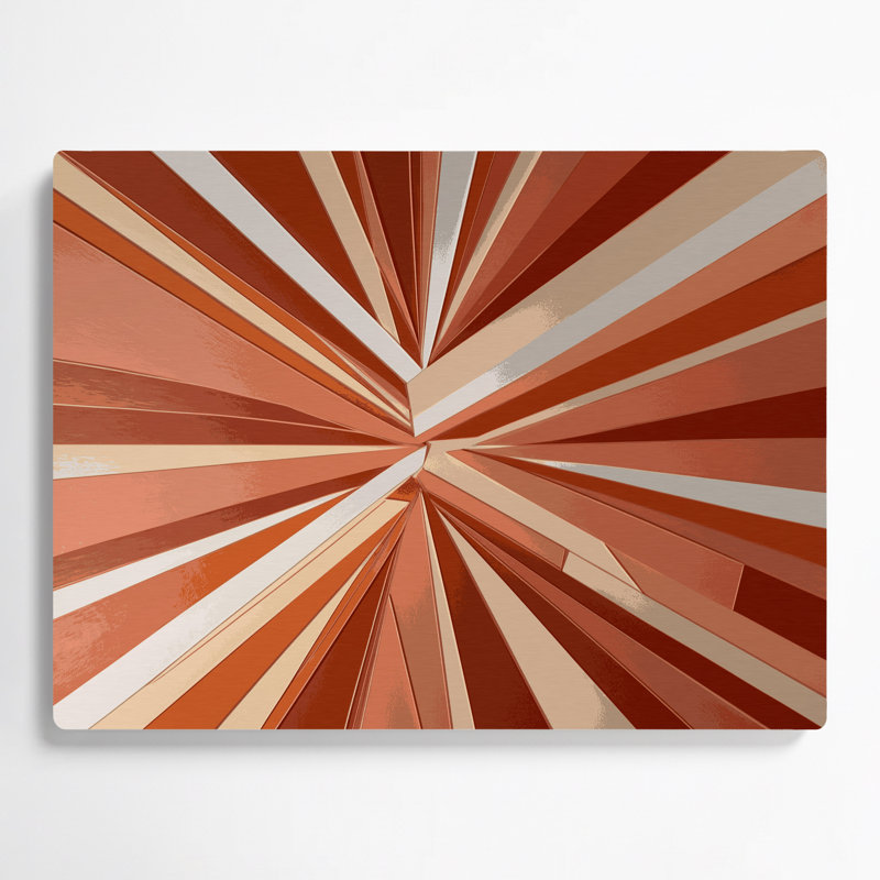 Art mural rigide en métal rose, H 16 po x l 20 po