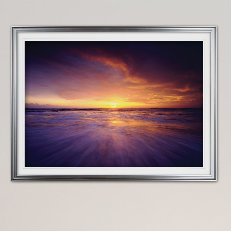 Regal Ocean - reproduction de cadre photo, Argent, H 30 po x l 40 po x P 1,5 po