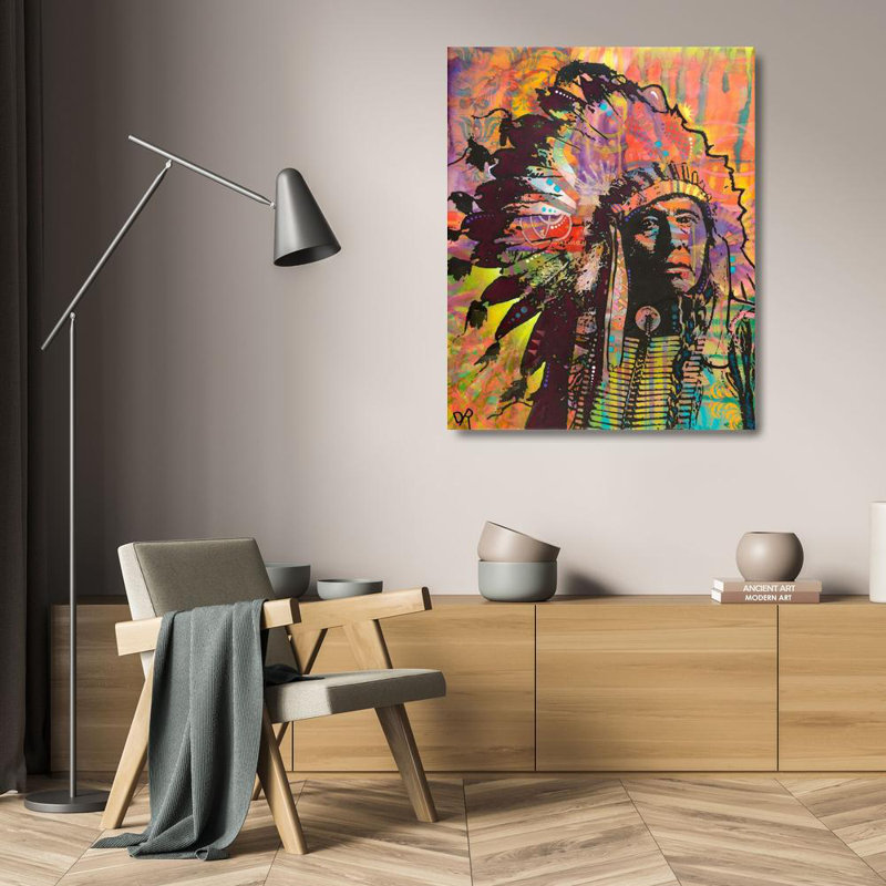 Art sur toile de la collection Red Russel Studio® Dean Russo, titre: Native American III