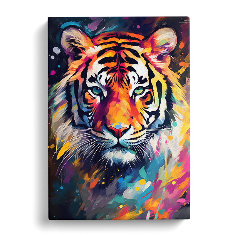 Tiger Modern No.2 - Print, 76cm H x 50cm W x 3cm D